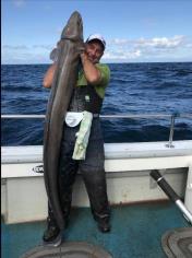 62 lb Conger Eel by Kevin McKie