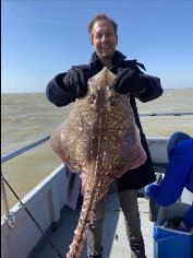 18 lb 2 oz Thornback Ray by Unknown