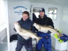 20 lb 2 oz Pollock by Kevin Turner & Ben Ludwell 20lb 2oz & 12lb