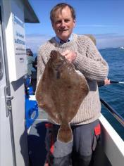 4 lb 8 oz Plaice by Martin Enstone