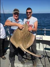 26 lb 7 oz Blonde Ray by Paul and Pete Flavell
