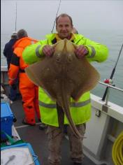 21 lb 12 oz Blonde Ray by Mark Hewer