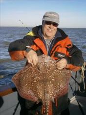 15 lb 8 oz Thornback Ray by Jim