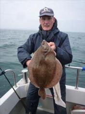 4 lb 8 oz Plaice by Peter Hollingberry