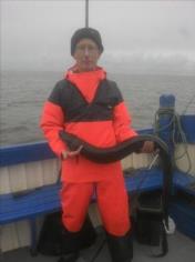 13 lb Conger Eel by Bernard Brindly