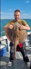 16 lb 4 oz Undulate Ray by Unknown