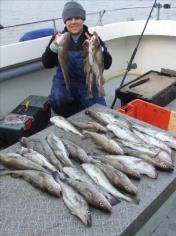 3 lb Cod by joe (pictured) paul,andy,john,dave,russel,phil