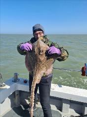 9 lb 2 oz Thornback Ray by Angela