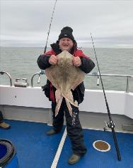 9 lb 11 oz Undulate Ray by Unknown