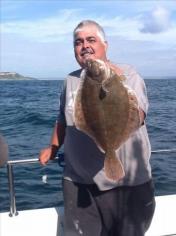 4 lb 4 oz Plaice by Dell Castle