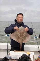 12 lb 4 oz Thornback Ray by Unknown