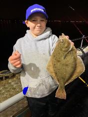 1 lb 8 oz Flounder by Unknown
