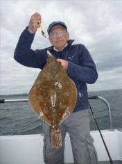 4 lb 12 oz Plaice by Gary's Dad
