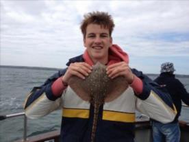 1 lb 4 oz Thornback Ray by Carmarthen Steff.