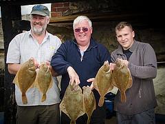 2 lb 5 oz Plaice by Andy Roy and Paul