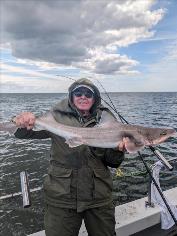 12 lb 5 oz Smooth-hound (Common) by Leon