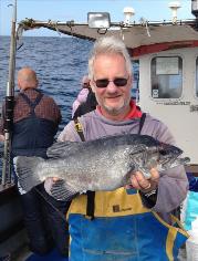 6 lb 11 oz Wreckfish (Stone Bass) by Dashingly good looking skipper !