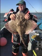8 lb 7 oz Thornback Ray by Unknown