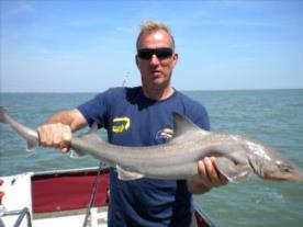 12 lb 6 oz Smooth-hound (Common) by Tony Baker