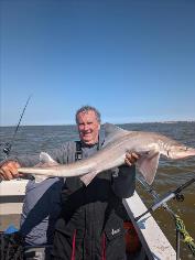13 lb 3 oz Starry Smooth-hound by John the feet