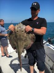 18 lb 8 oz Undulate Ray by Unknown