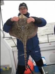 12 lb 7 oz Thornback Ray by Unknown