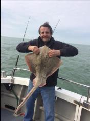 16 lb 12 oz Undulate Ray by Mark Buckner